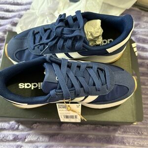 Adidas Blue and White Sportswear Shoes